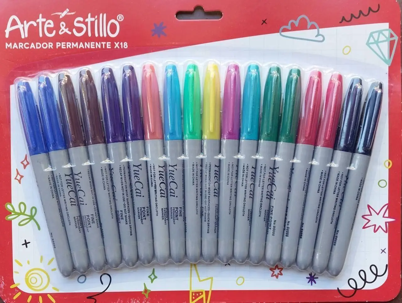 Marcadores Permanentes Arte Y Stillo
