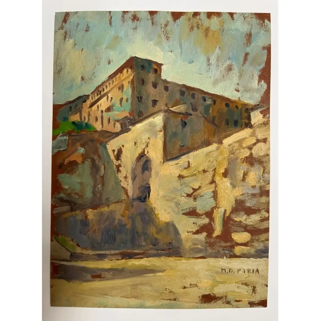 Paisaje Con Fortín, Autora Maria Olga Piria.