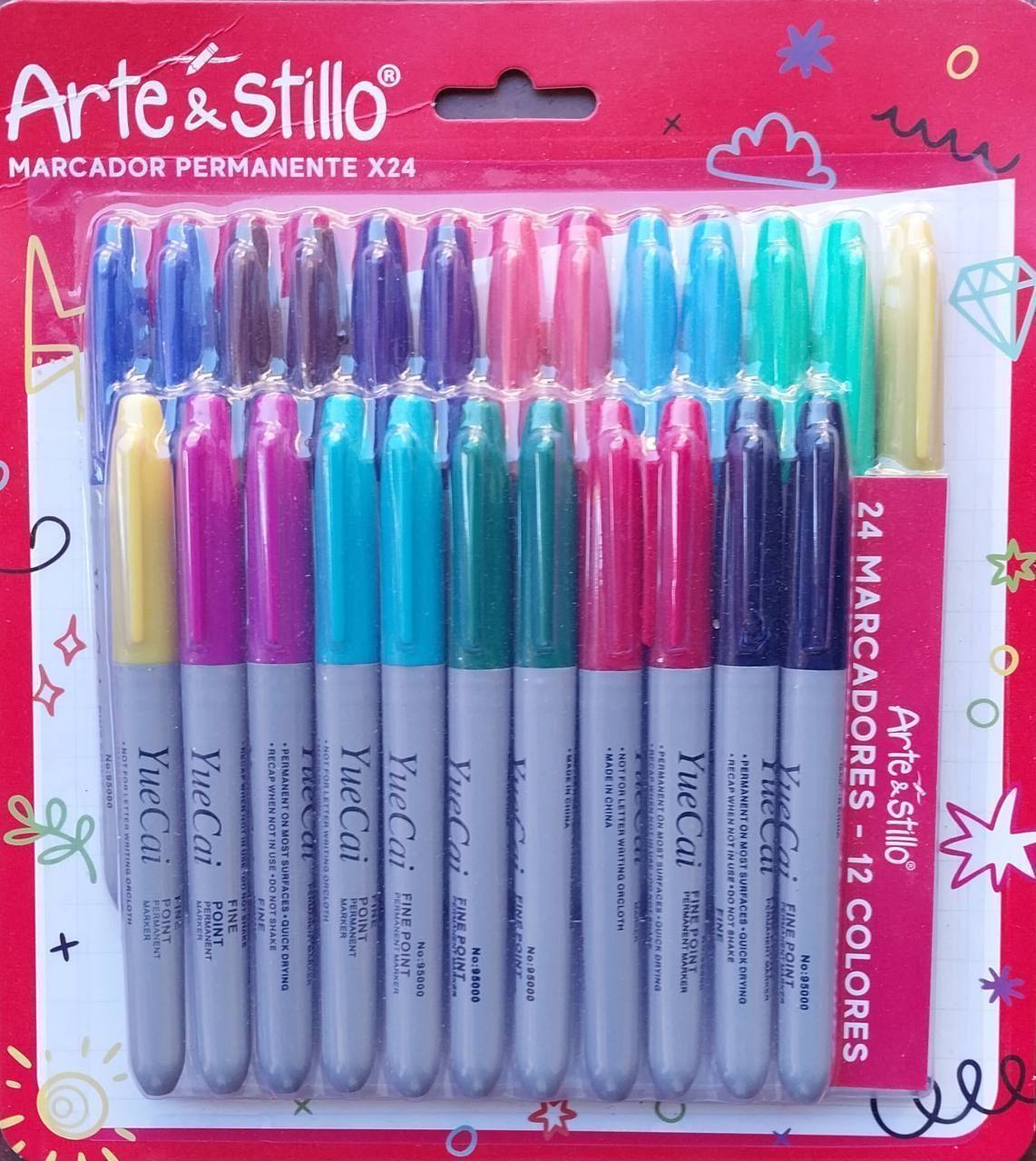 Marcadores Permanentes Arte Y Stillo
